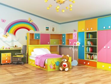 Desain kamar anak apartemen ceria